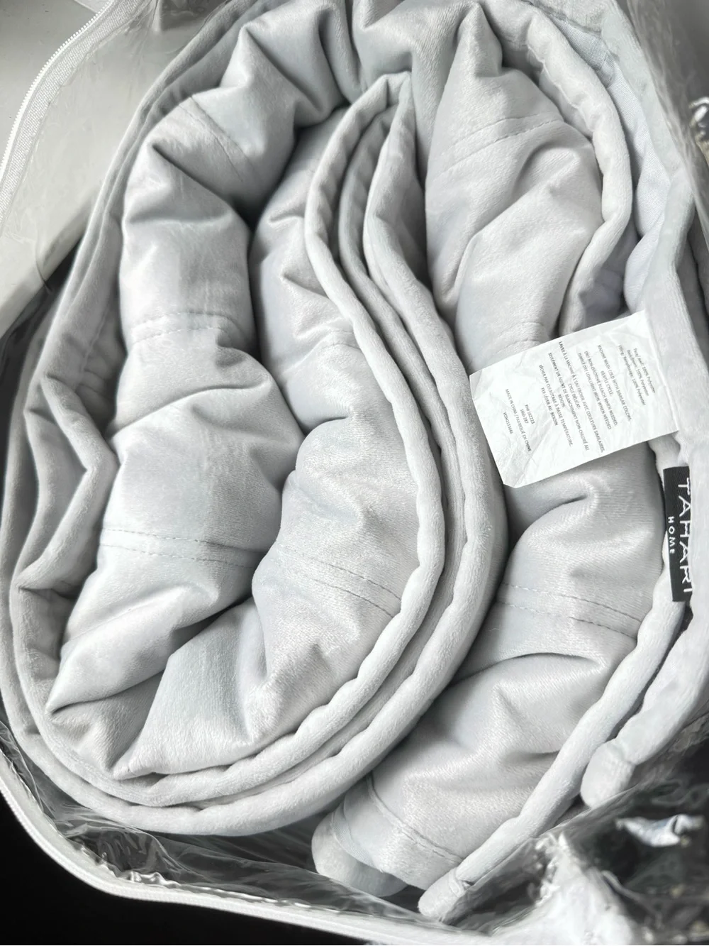 Tahari Home Silver Grey Velvet Channel Queen Coverlet Blanket